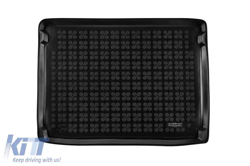 Covor de cauciuc pentru portbagaj de la Rezaw-Plast potrivit pentru Ford Focus hatchback 2018-2021, Focus hatchback după 2021 cu roată de rezervă standard