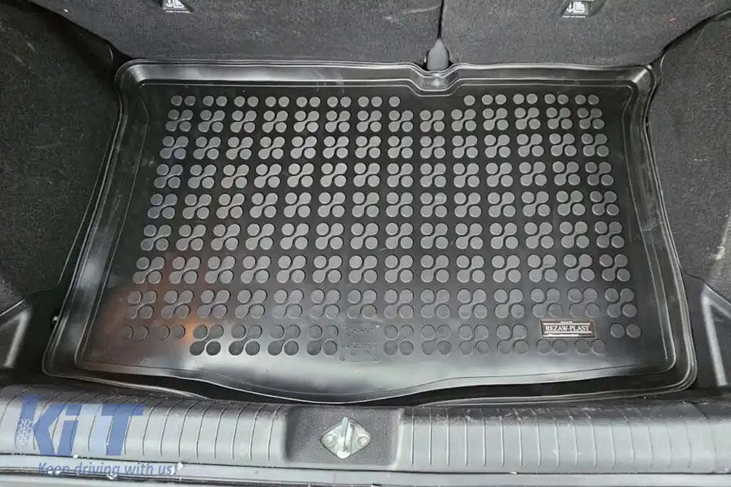 Covor de cauciuc pentru portbagaj de la Rezaw-Plast potrivit pentru Hyundai i20 Active, Classic, Classic Plus versiunea 2014-2020 fără podea de portbagaj ajustabilă-image-6217440