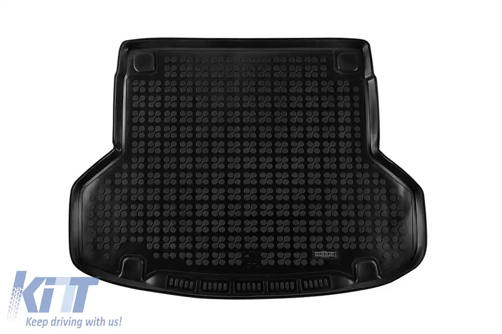 Covor de cauciuc pentru portbagaj de la Rezaw-Plast potrivit pentru Hyundai i30 wagon 2017-2020 pentru versiunea cu podea de portbagaj ajustabilă