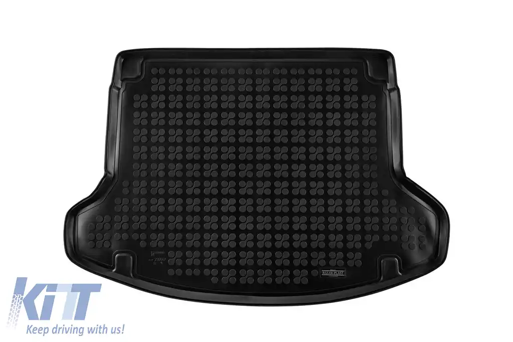 Covor de cauciuc pentru portbagaj de la Rezaw-Plast, potrivit pentru Hyundai i30 hatchback, Fastback după 2017 pentru versiunea cu podea de portbagaj ajustabilă