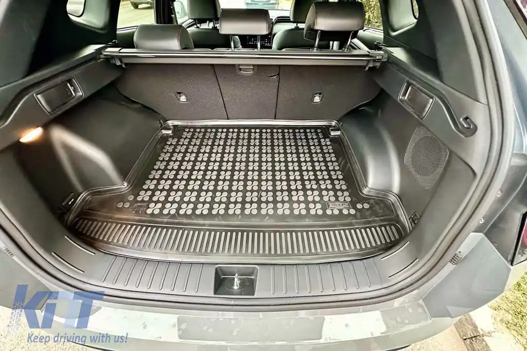 Covor de cauciuc pentru portbagaj de la Rezaw-Plast, potrivit pentru Hyundai Tucson după 2020, cu podeaua portbagajului în poziția superioară, cu sistem de sunet surround Krell-image-6217534