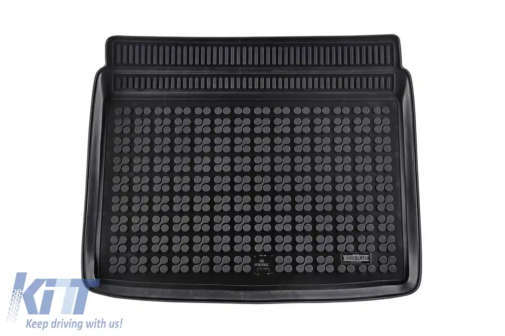 Covor de cauciuc pentru portbagaj de la Rezaw-Plast potrivit pentru Kia Sportage după 2016 cu podeaua portbagajului în poziția inferioară