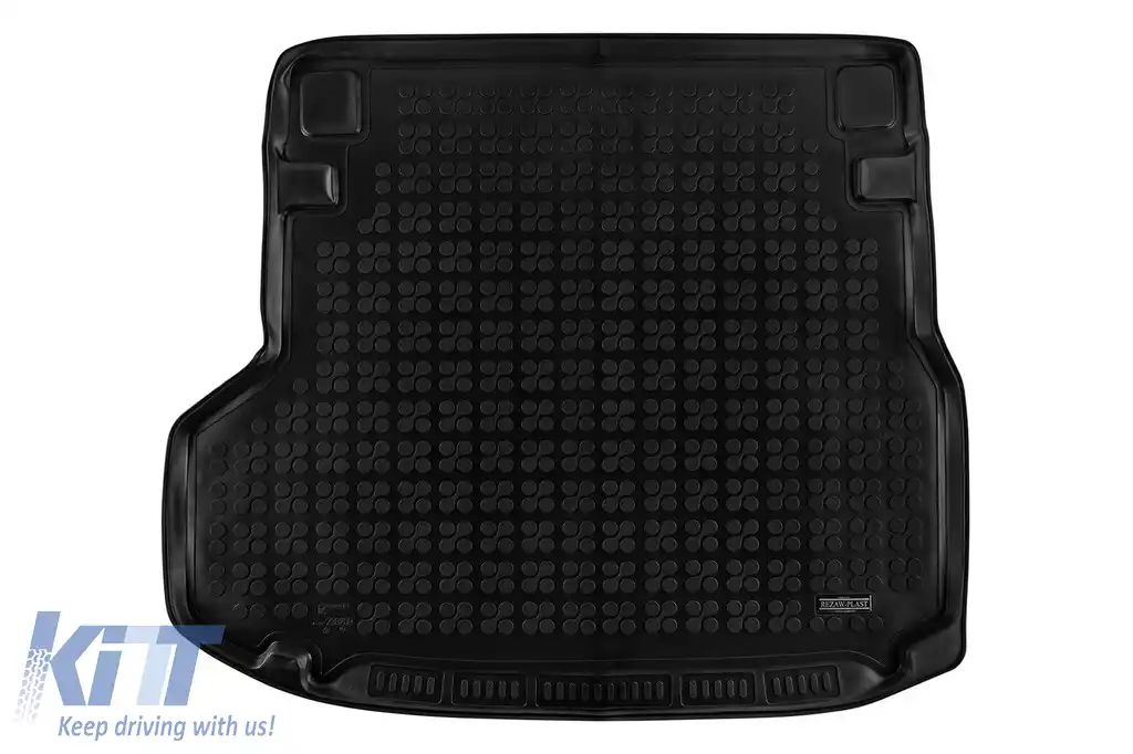 Covor de cauciuc pentru portbagaj de la Rezaw-Plast, potrivit pentru Kia Ceed wagon după 2018, pentru versiunea cu podea de portbagaj ajustabilă