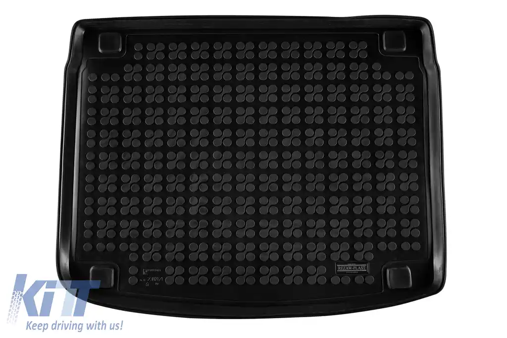 Covor de cauciuc pentru portbagaj de la Rezaw-Plast potrivit pentru Kia Xceed după 2019, cu podeaua portbagajului în poziția superioară