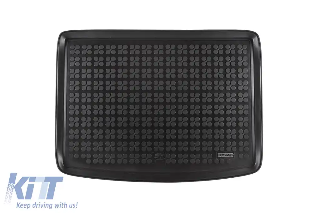 Covor de cauciuc pentru portbagaj de la Rezaw-Plast, potrivit pentru Mercedes B class W246 2011-2019, cu podeaua portbagajului în poziția superioară