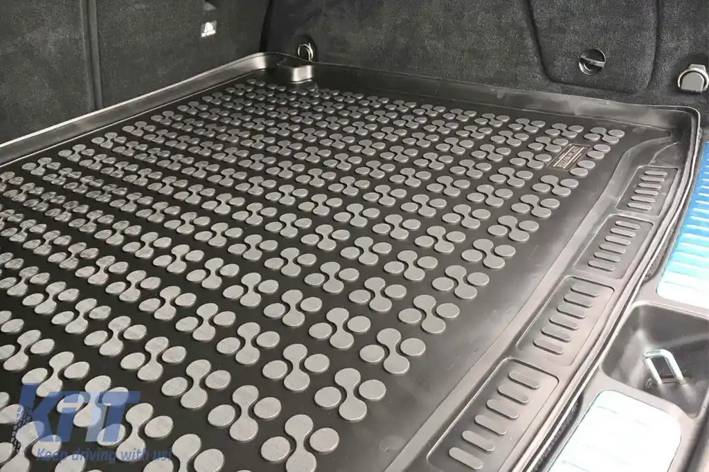 Covor de cauciuc pentru portbagaj de la Rezaw-Plast, potrivit pentru Mercedes GLE W167 după 2019, cu 7 locuri și rândul 3 de scaune pliat, versiunea GLE W167 cu 5 locuri cu podea de portbagaj ajustabi-image-6217801