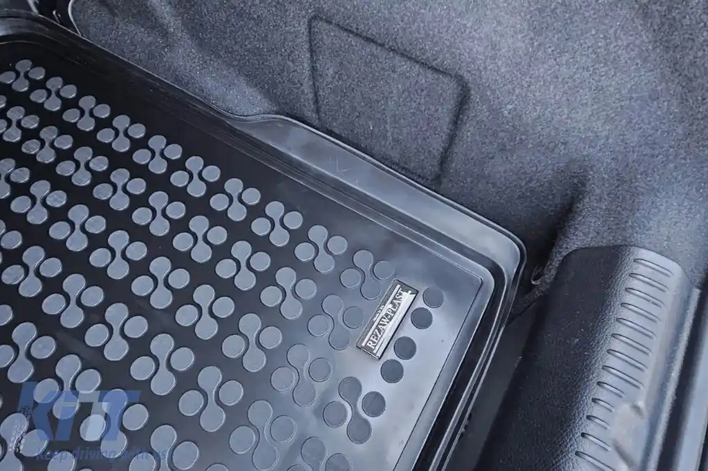 Covor de cauciuc pentru portbagaj de la Rezaw-Plast, potrivit pentru Mercedes EQE V295 după 2022, versiune electrică 4x4, 4x2 cu podea de portbagaj ajustabilă, cu spațiu de depozitare sub podeaua port-image-6217851