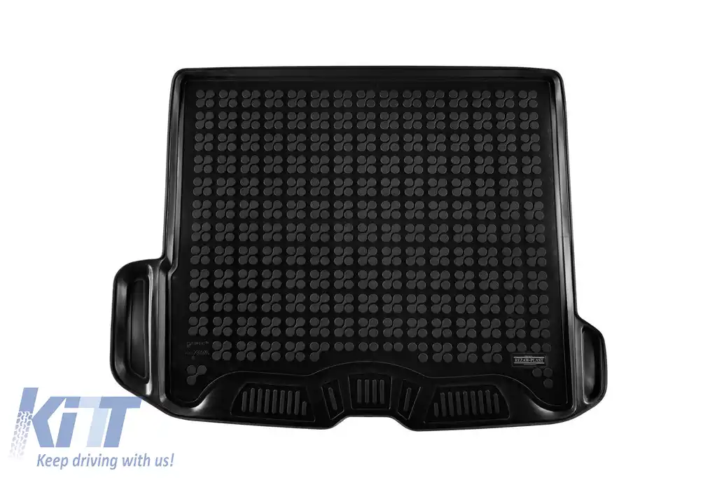 Covor de cauciuc pentru portbagaj de la Rezaw-Plast potrivit pentru Mercedes GLC X254 Mild Hybrid 4x4 după 2022 pentru versiunea fără podea de portbagaj ajustabilă, 1 bucată, negru