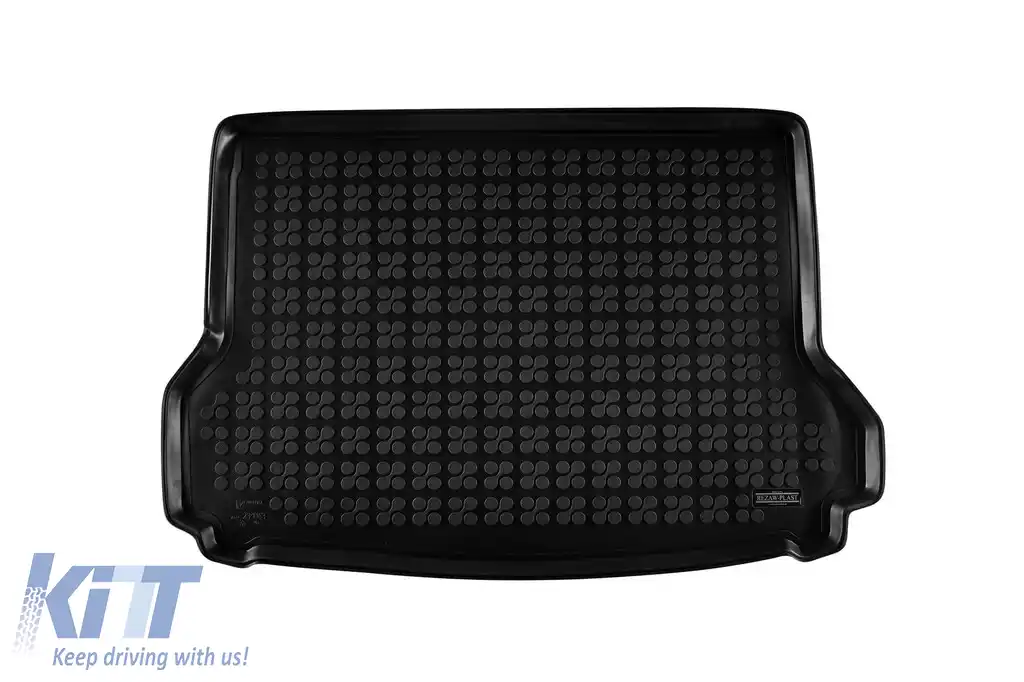 Covor de cauciuc pentru portbagaj de la Rezaw-Plast, potrivit pentru Nissan X-Trail după 2017, cu podeaua portbagajului în poziția superioară
