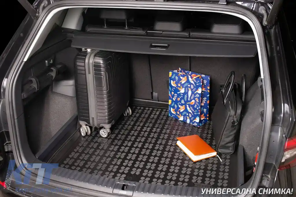 Covor de cauciuc pentru portbagaj de la Rezaw-Plast potrivit pentru Opel Corsa D 2006-2014 cu podeaua portbagajului în poziția superioară-image-6218015