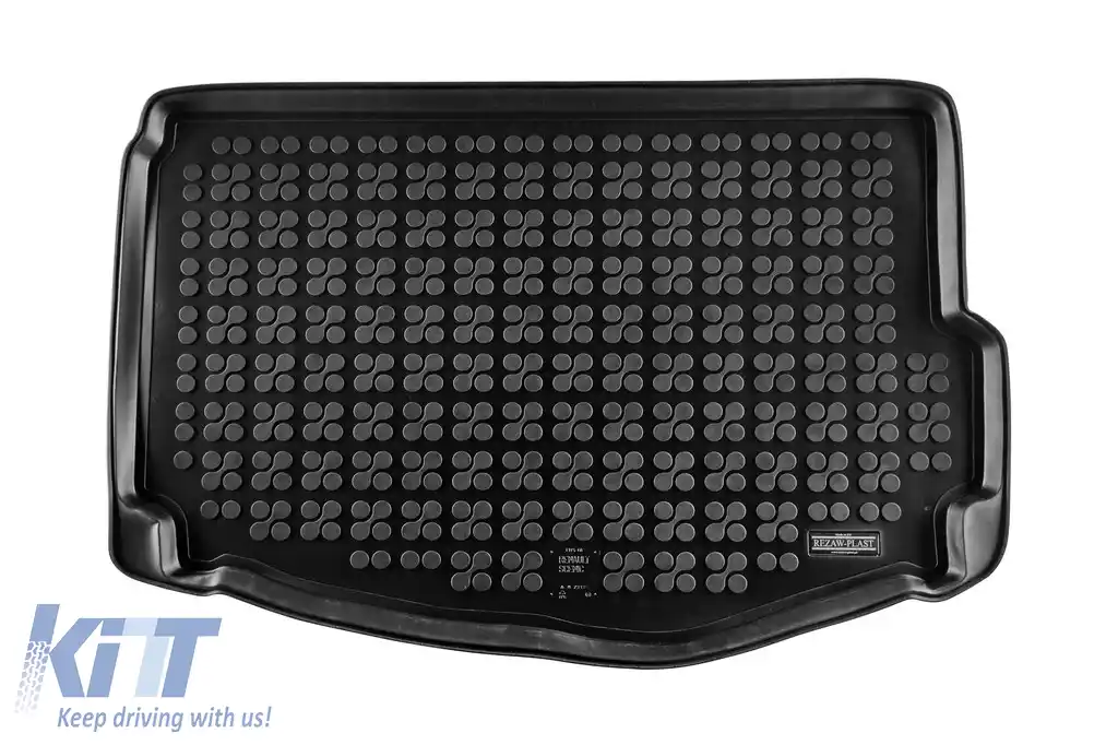 Covor de cauciuc pentru portbagaj de la Rezaw-Plast, potrivit pentru Renault Grand Scenic după 2016, cu podeaua portbagajului în poziția inferioară