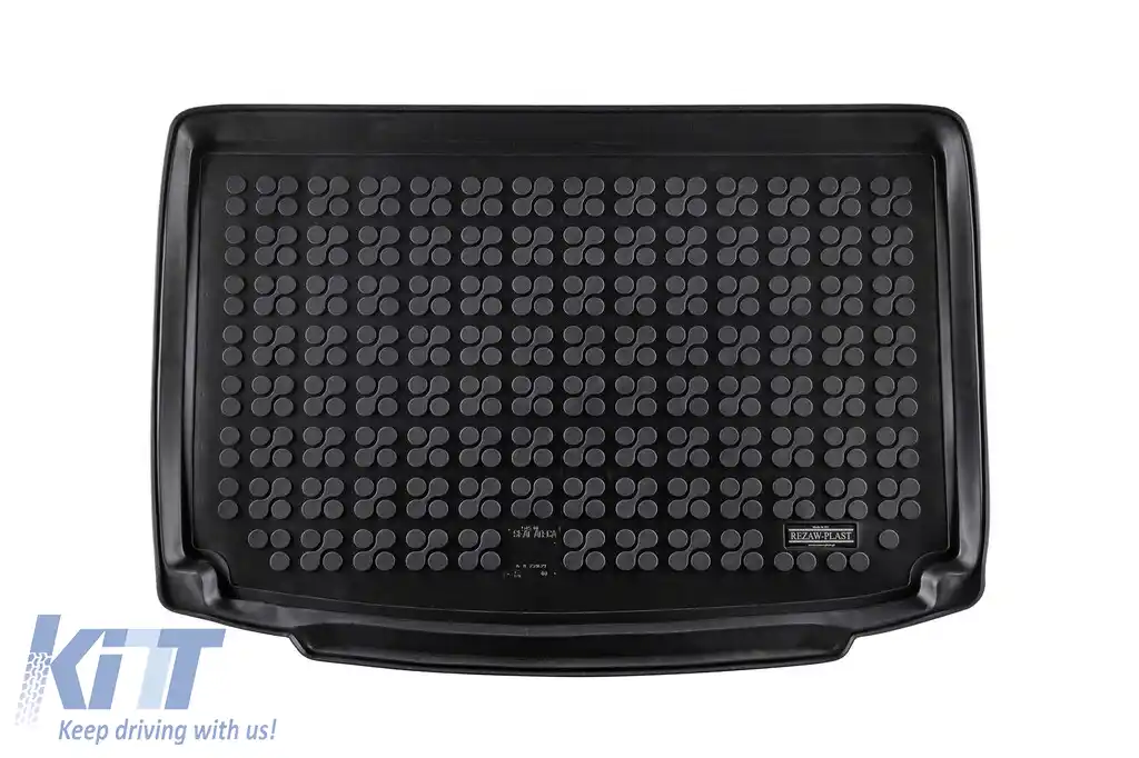 Covor de cauciuc pentru portbagaj de la Rezaw-Plast, potrivit pentru Seat Ateca după 2016, cu podeaua portbagajului în poziția inferioară