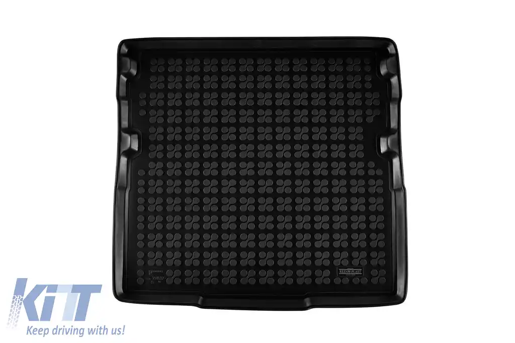 Covor de cauciuc pentru portbagaj de la Rezaw-Plast potrivit pentru Skoda Octavia wagon 2013-2018 cu podeaua portbagajului în poziția inferioară