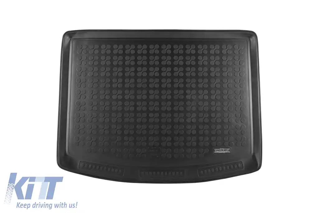 Covor de cauciuc pentru portbagaj de la Rezaw-Plast, potrivit pentru Suzuki SX4 S-Cross după 2013, cu podeaua portbagajului în poziția superioară