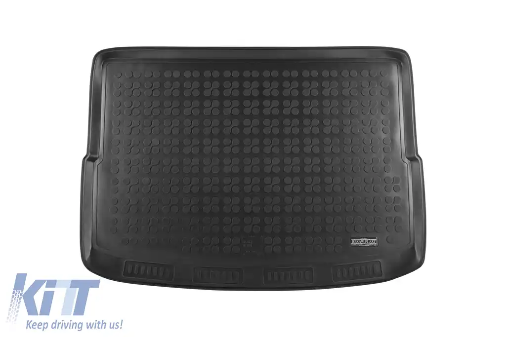 Covor de cauciuc pentru portbagaj de la Rezaw-Plast, potrivit pentru Suzuki Vitara 2015-2018, Vitara MHeV după 2018 cu podeaua portbagajului în poziția superioară, versiunea Vitara HeV cu podea de por