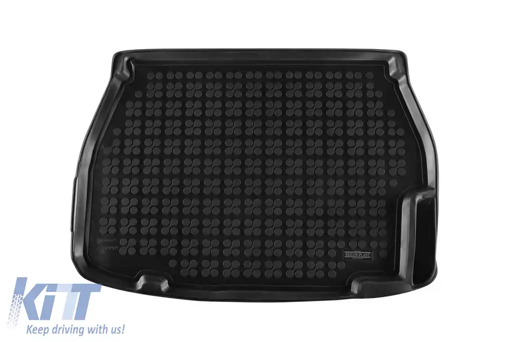 Covor de cauciuc pentru portbagaj de la Rezaw-Plast potrivit pentru Toyota C-HR HeV, PHeV după 2023 cu podeaua portbagajului în poziția inferioară, versiune cu baterie în portbagaj, 1 bucată, negru