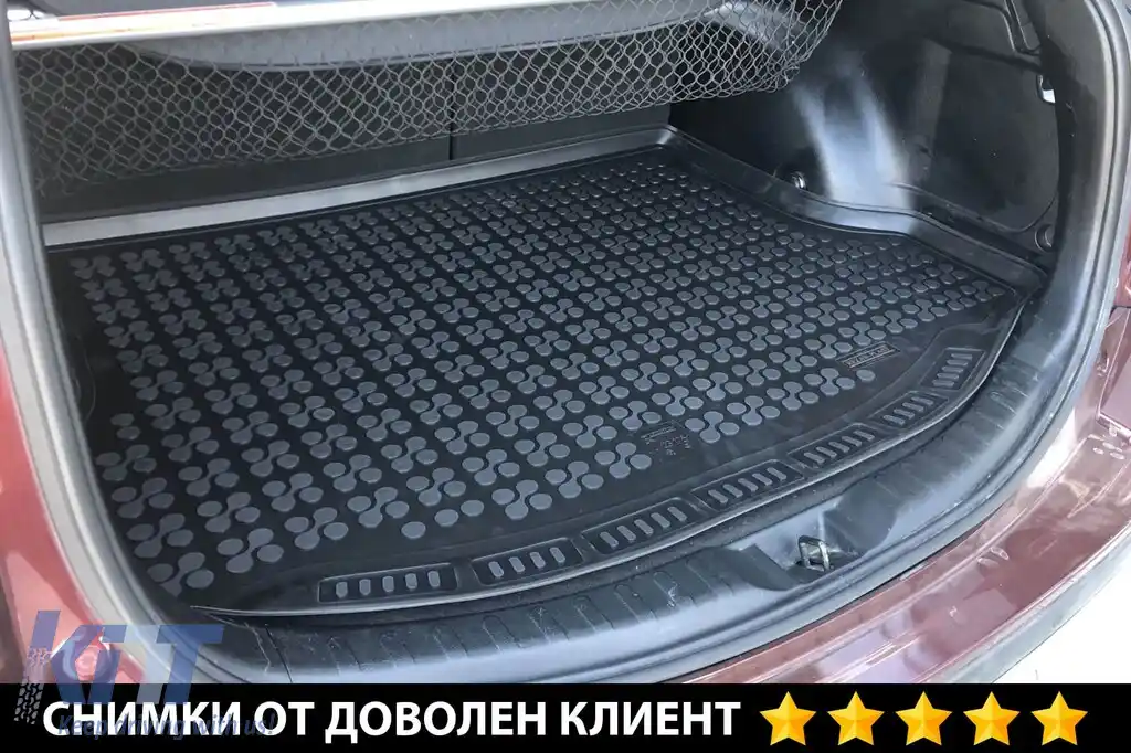 Covor de cauciuc pentru portbagaj de la Rezaw-Plast potrivit pentru Toyota Rav4 2013-2018 cu 5 uși și roată de rezervă mică-image-6218778