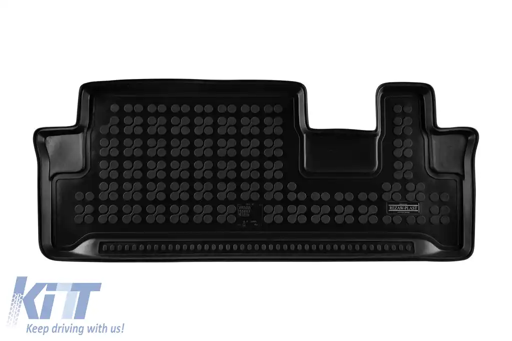 Covor de cauciuc pentru portbagaj de la Rezaw-Plast, potrivit pentru Peugeot Traveller, Toyota Proace Verso, Citroen Spacetourer după 2016, Opel Zafira Life după 2019, versiunea Compact, 8-9 locuri