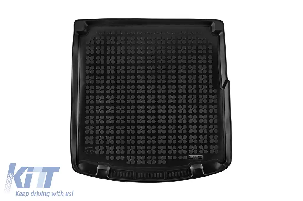 Covor de cauciuc pentru portbagaj de la Rezaw-Plast potrivit pentru Toyota Corolla toate modelele break după 2018, Suzuki Swace după 2020, cu podeaua portbagajului în poziția superioară