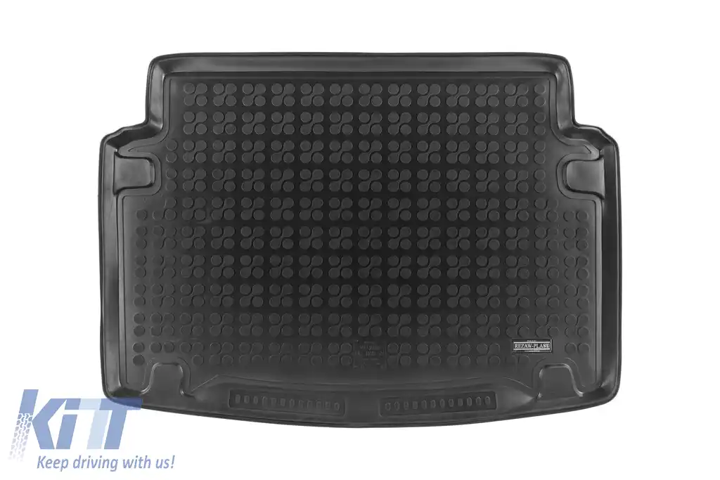 Covor de cauciuc pentru portbagaj de la Rezaw-Plast potrivit pentru VW Caddy Life Maxi 2008-2020 cu 7 locuri