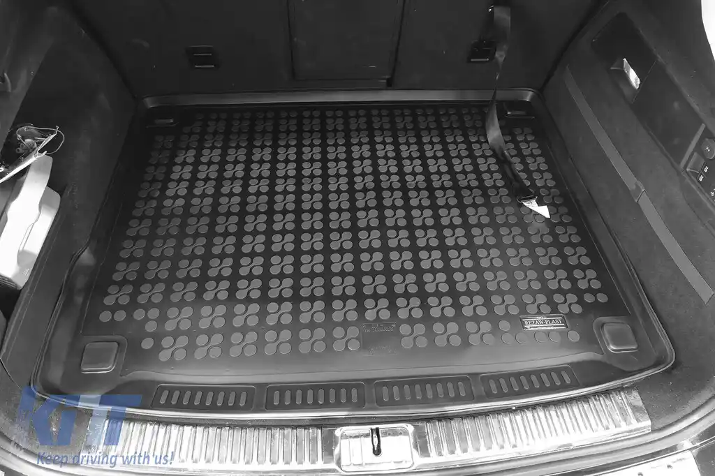 Covor de cauciuc pentru portbagaj de la Rezaw-Plast potrivit pentru VW Touareg 2010-2018 cu 5 locuri-image-6219145