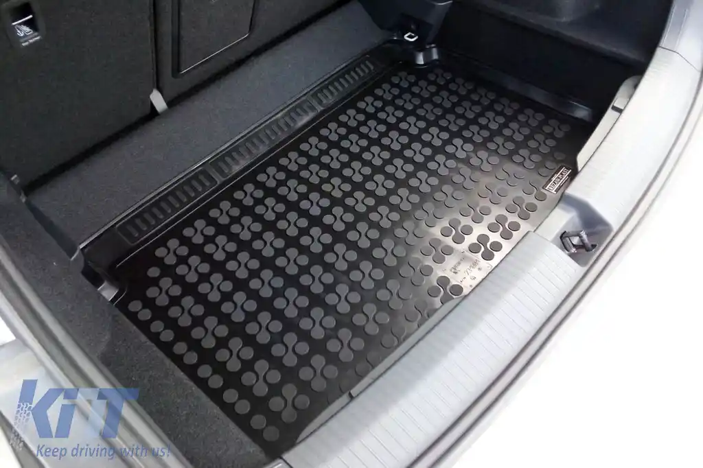 Covor de cauciuc pentru portbagaj de la Rezaw-Plast potrivit pentru VW T-Roc după 2017 cu podeaua portbagajului în poziția inferioară-image-6219168