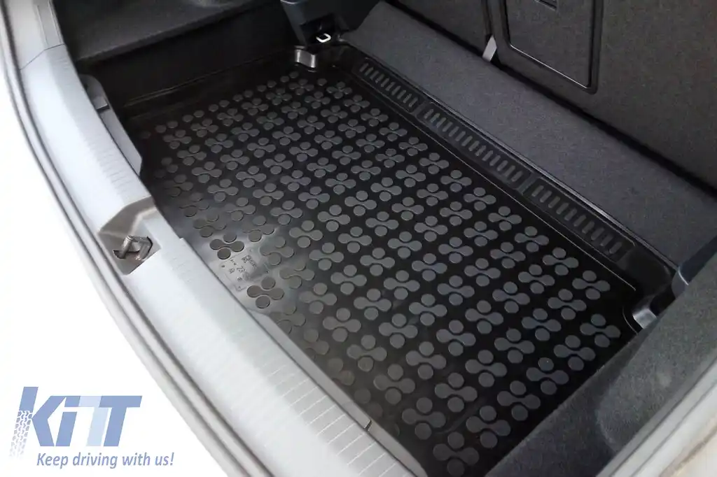 Covor de cauciuc pentru portbagaj de la Rezaw-Plast potrivit pentru VW T-Roc după 2017 cu podeaua portbagajului în poziția inferioară-image-6219169