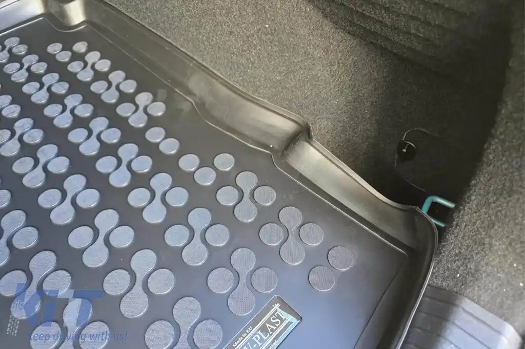 Covor de cauciuc pentru portbagaj de la Rezaw-Plast potrivit pentru VW ID.3, ID.3 ST după 2019, cu podeaua portbagajului în poziția superioară-image-6219216