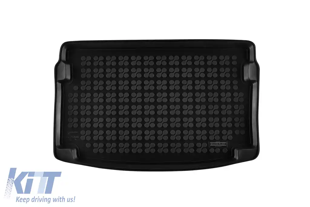 Covor de cauciuc pentru portbagaj de la Rezaw-Plast potrivit pentru Audi A1 GB după 2018 cu podeaua portbagajului în poziția superioară