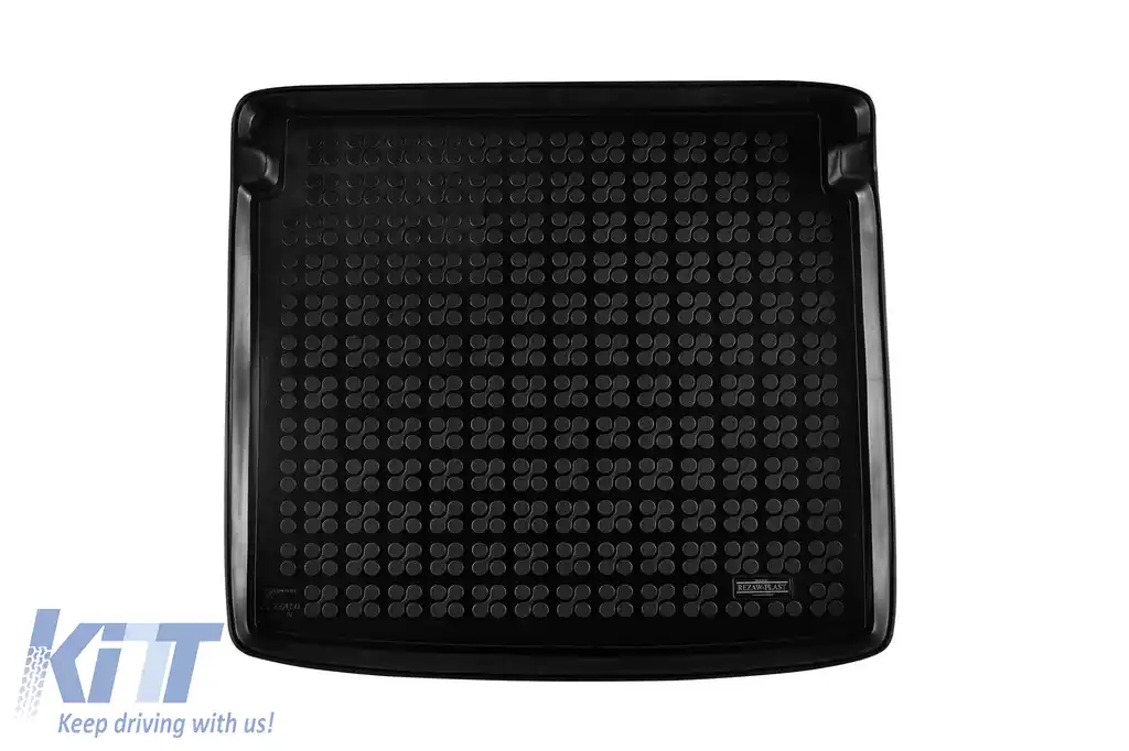 Covor de cauciuc pentru portbagaj de la Rezaw-Plast, potrivit pentru Audi Q3 Sportback după 2019, cu podeaua portbagajului în poziția superioară