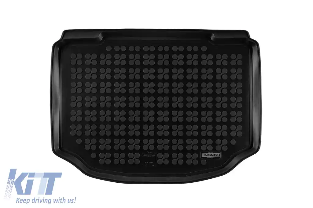 Covor de cauciuc pentru portbagaj de la Rezaw-Plast potrivit pentru Mini Countryman după 2017 cu podeaua portbagajului în poziția inferioară