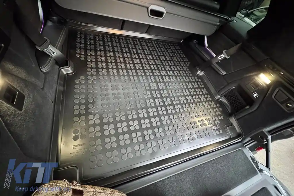 Covor de cauciuc pentru portbagaj de la Rezaw-Plast potrivit pentru BMW X7 G07 după 2018 cu 7 locuri și rândul 3 de scaune pliat-image-6219632