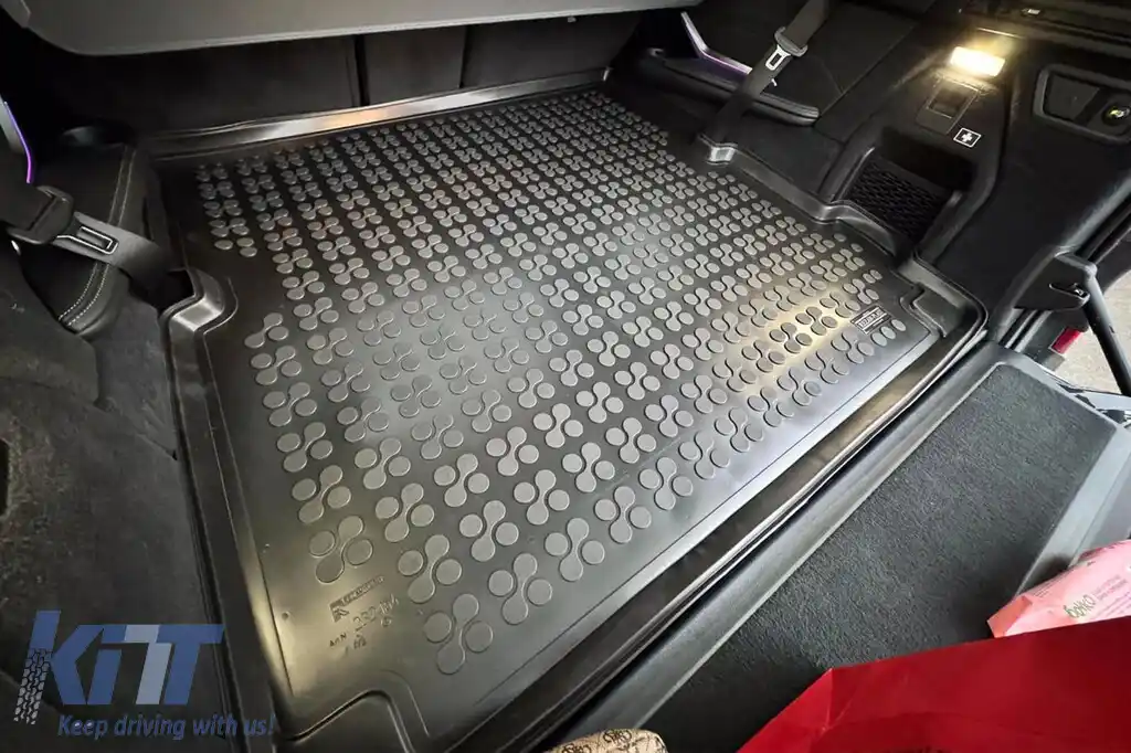 Covor de cauciuc pentru portbagaj de la Rezaw-Plast potrivit pentru BMW X7 G07 după 2018 cu 7 locuri și rândul 3 de scaune pliat-image-6219633