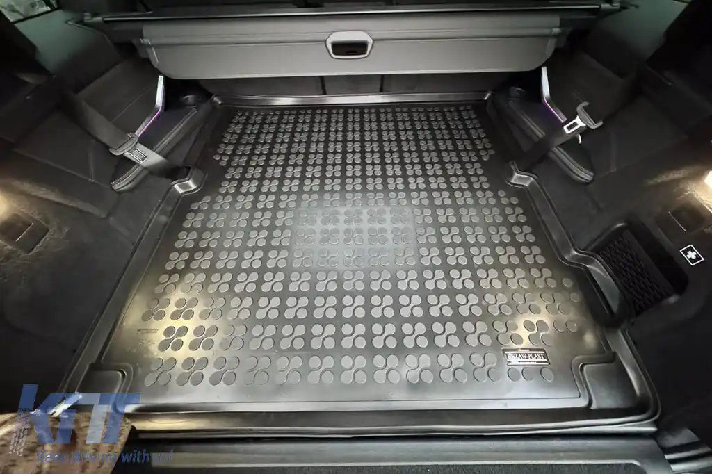 Covor de cauciuc pentru portbagaj de la Rezaw-Plast potrivit pentru BMW X7 G07 după 2018 cu 7 locuri și rândul 3 de scaune pliat-image-6219635