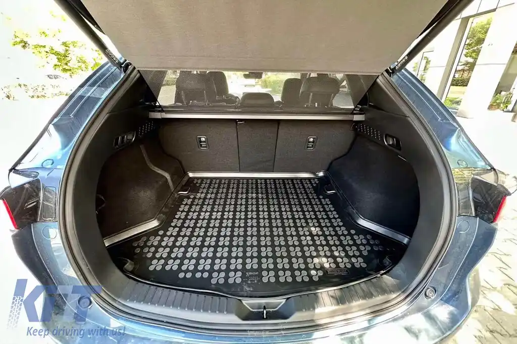 Covor de cauciuc pentru portbagaj de la Rezaw-Plast potrivit pentru Mazda CX-5 2017-2021, CX-5 după 2021, versiune fără podea de portbagaj ajustabilă și fără Subwoofer-image-6219753