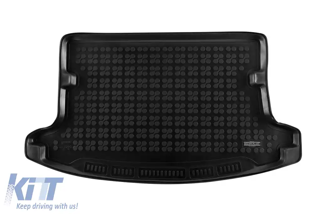 Covor de cauciuc pentru portbagaj de la Rezaw-Plast, potrivit pentru Ssangyong Korando după 2019, cu podeaua portbagajului în poziția superioară