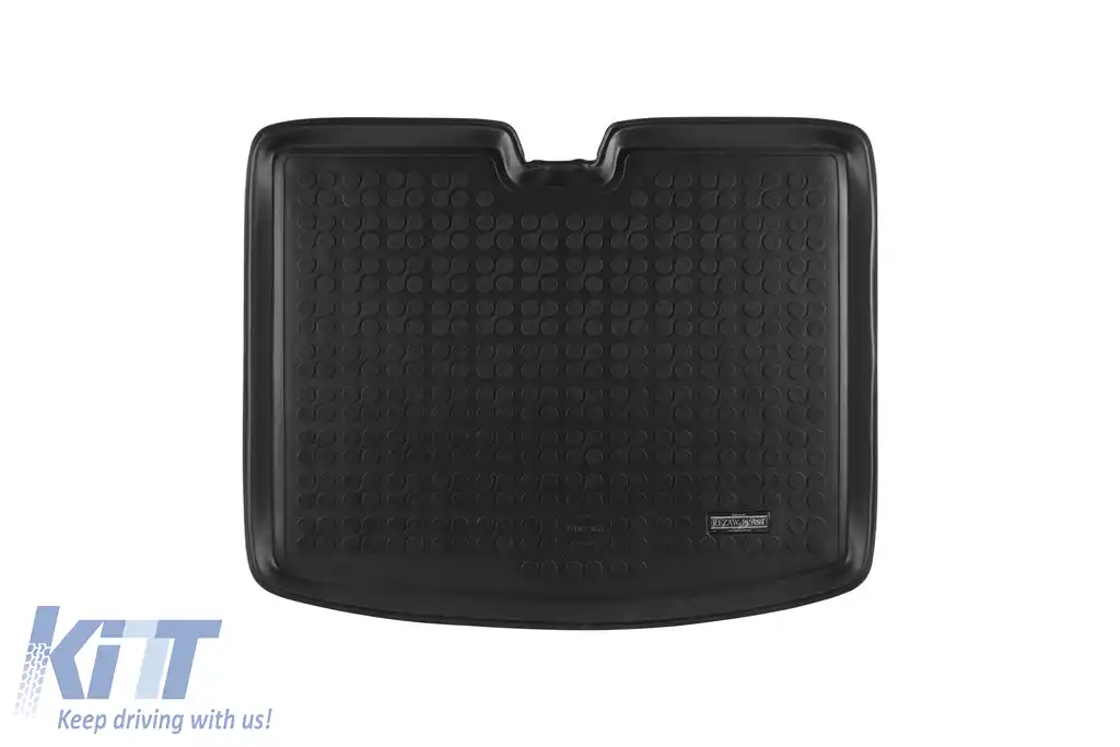 Covor de cauciuc pentru portbagaj de la Rezaw-Plast potrivit pentru Volvo V40 2012-2019 cu podeaua portbagajului în poziția inferioară