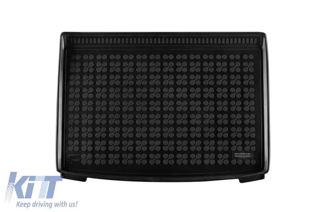 Covor de cauciuc pentru portbagaj, potrivit pentru Hyundai Kona Hybrid după 2023, cu podeaua portbagajului în poziția inferioară, 1 bucată, negru