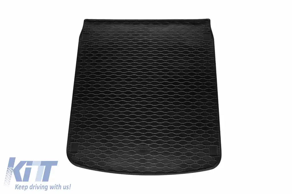 Covor de cauciuc pentru portbagaj, potrivit pentru Audi A4 Avant după 2015, negru-image-6224486