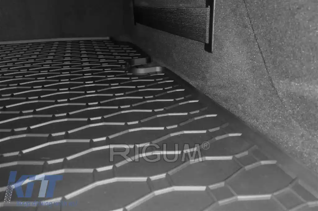 Covor de cauciuc pentru portbagaj, potrivit pentru Audi A6 Avant, A7 Sportback după 2018, negru-image-6224531