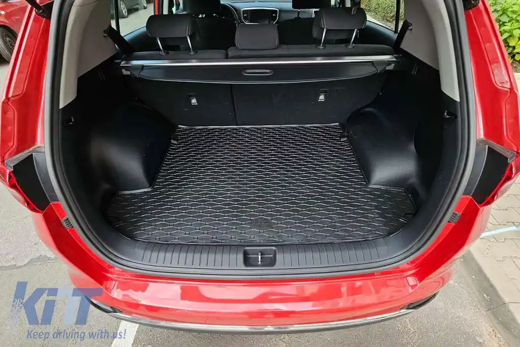 Covor de cauciuc pentru portbagaj, potrivit pentru Kia Sportage 2016-2021, negru-image-6225046