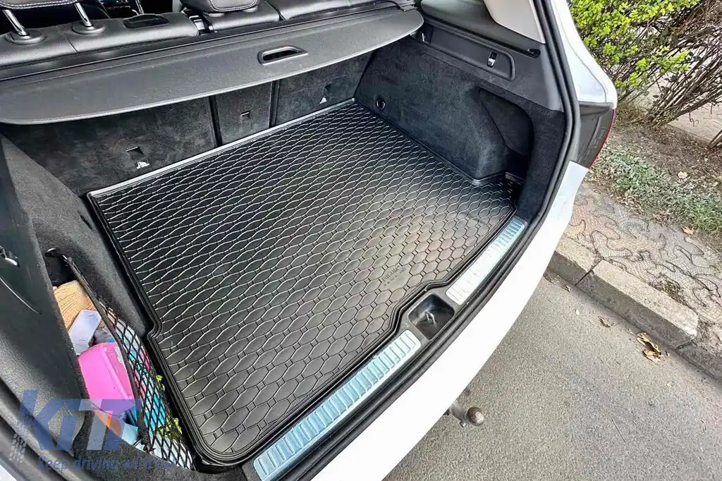 Covor de cauciuc pentru portbagaj, potrivit pentru Mercedes GLC SUV X253 2015-2019, negru-image-6225263