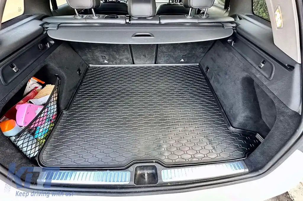 Covor de cauciuc pentru portbagaj, potrivit pentru Mercedes GLC SUV X253 2015-2019, negru-image-6225264