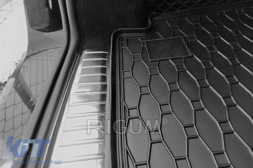 Covor de cauciuc pentru portbagaj, potrivit pentru Mercedes E class W213 wagon după 2016, negru-image-6225303