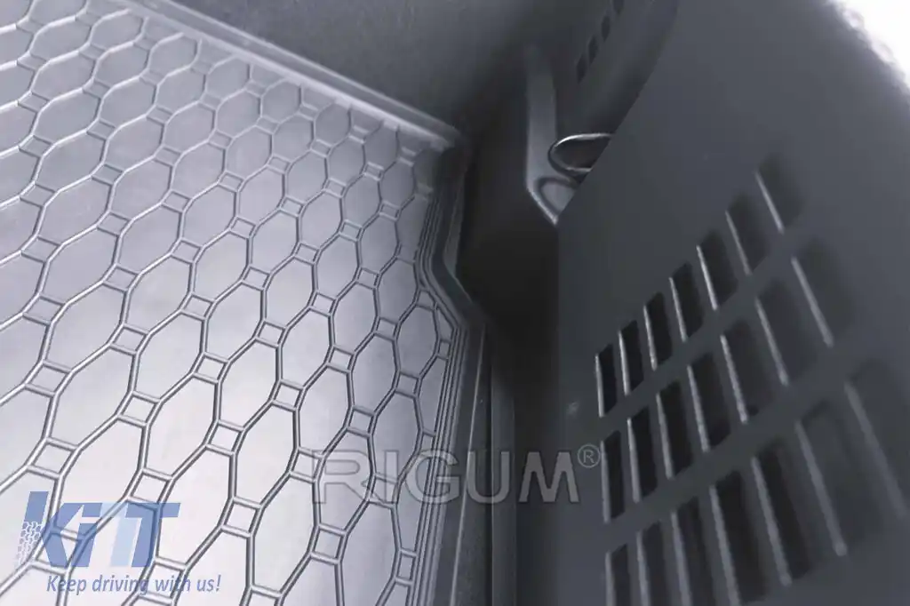 Covor de cauciuc pentru portbagaj, potrivit pentru Renault Clio după 2019, negru-image-6243598