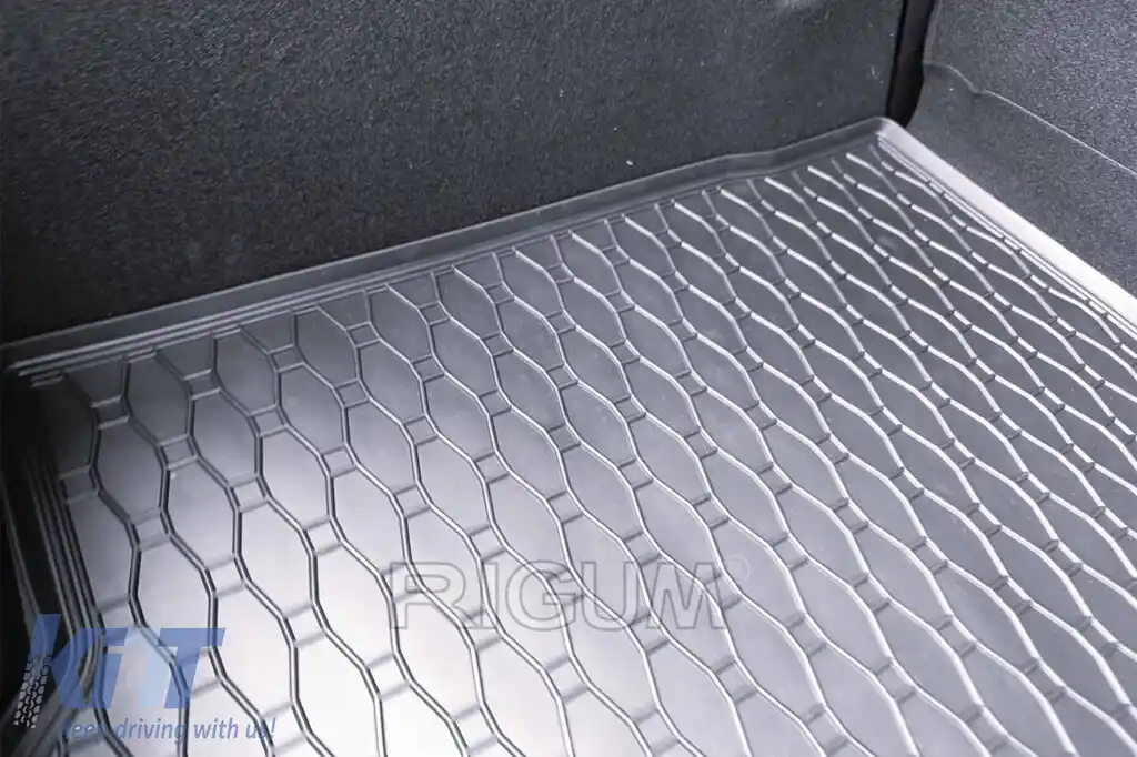 Covor de cauciuc pentru portbagaj, potrivit pentru Renault Clio după 2019, negru-image-6243599