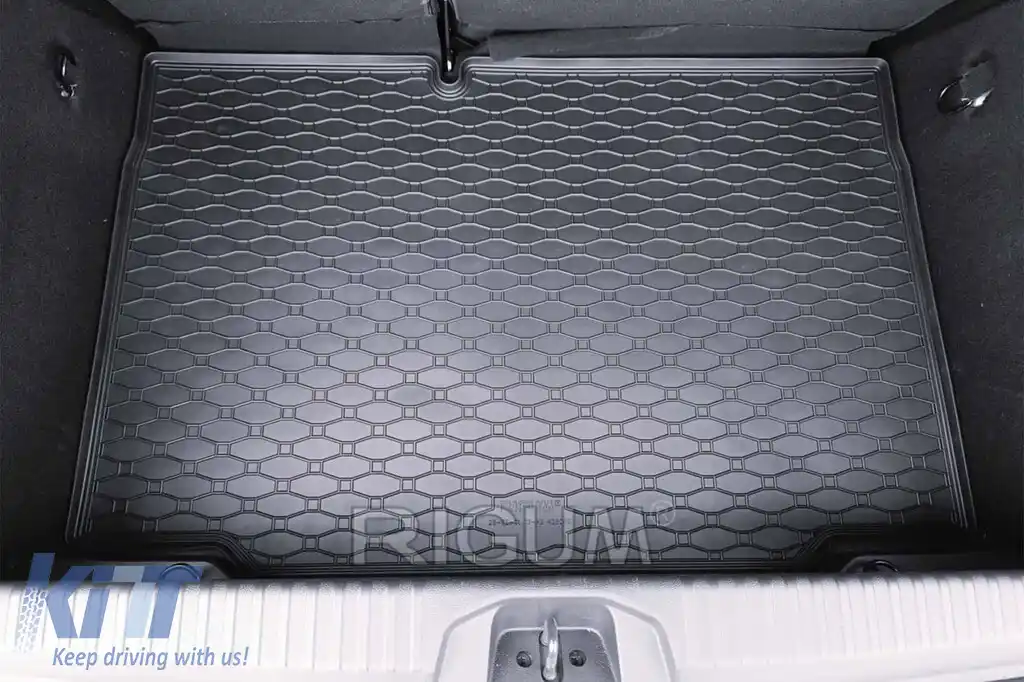 Covor de cauciuc pentru portbagaj, potrivit pentru Renault Clio după 2019, negru-image-6243600