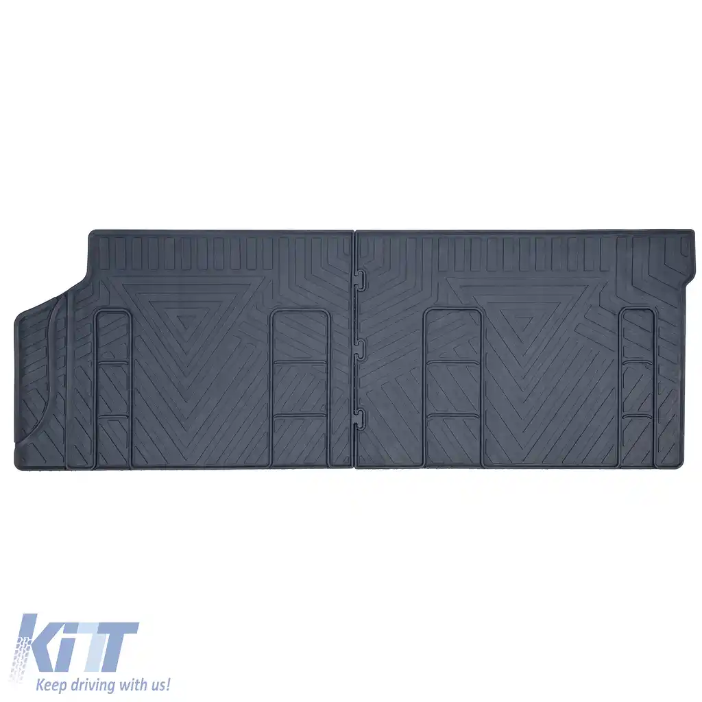 Covor de cauciuc premium 2 piese 1a linie spate potrivit pentru VW Bus T5 T6 T6.1-image-6208877
