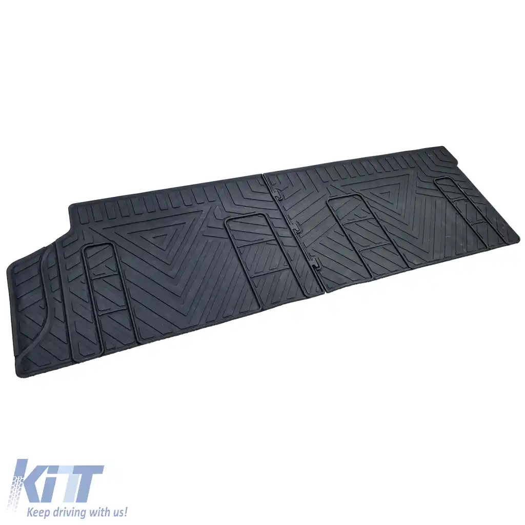 Covor de cauciuc premium 2 piese 1a linie spate potrivit pentru VW Bus T5 T6 T6.1-image-6208878