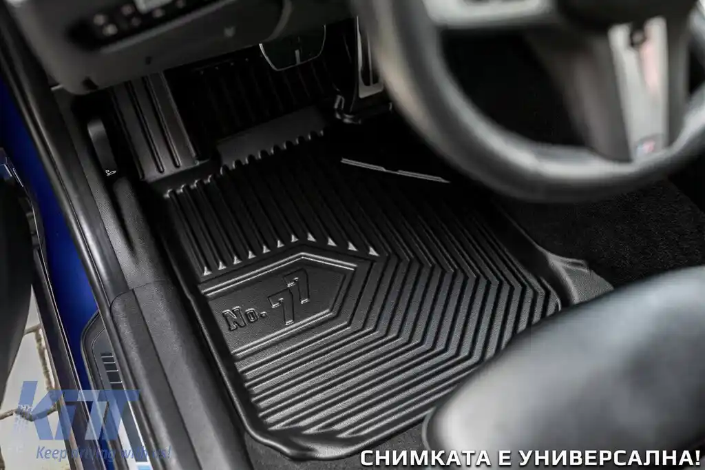 Covor de cauciuc specific, potrivit pentru Ford Transit Custom Van L1 după 2012, set dintr-o bucată, culoare neagră-image-6227084